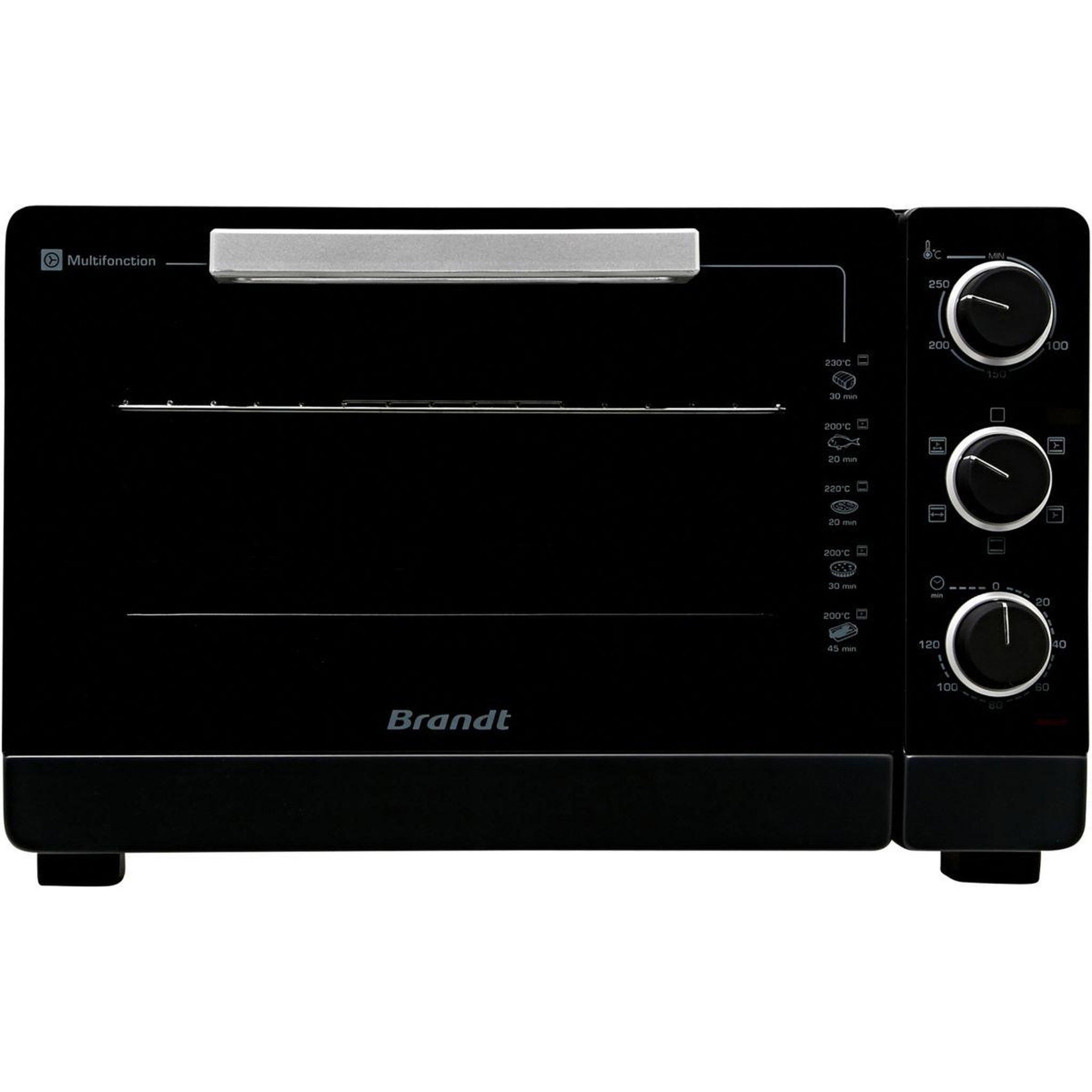 Voir la diapositive 1 : BRANDT Mini four FC405MB noir