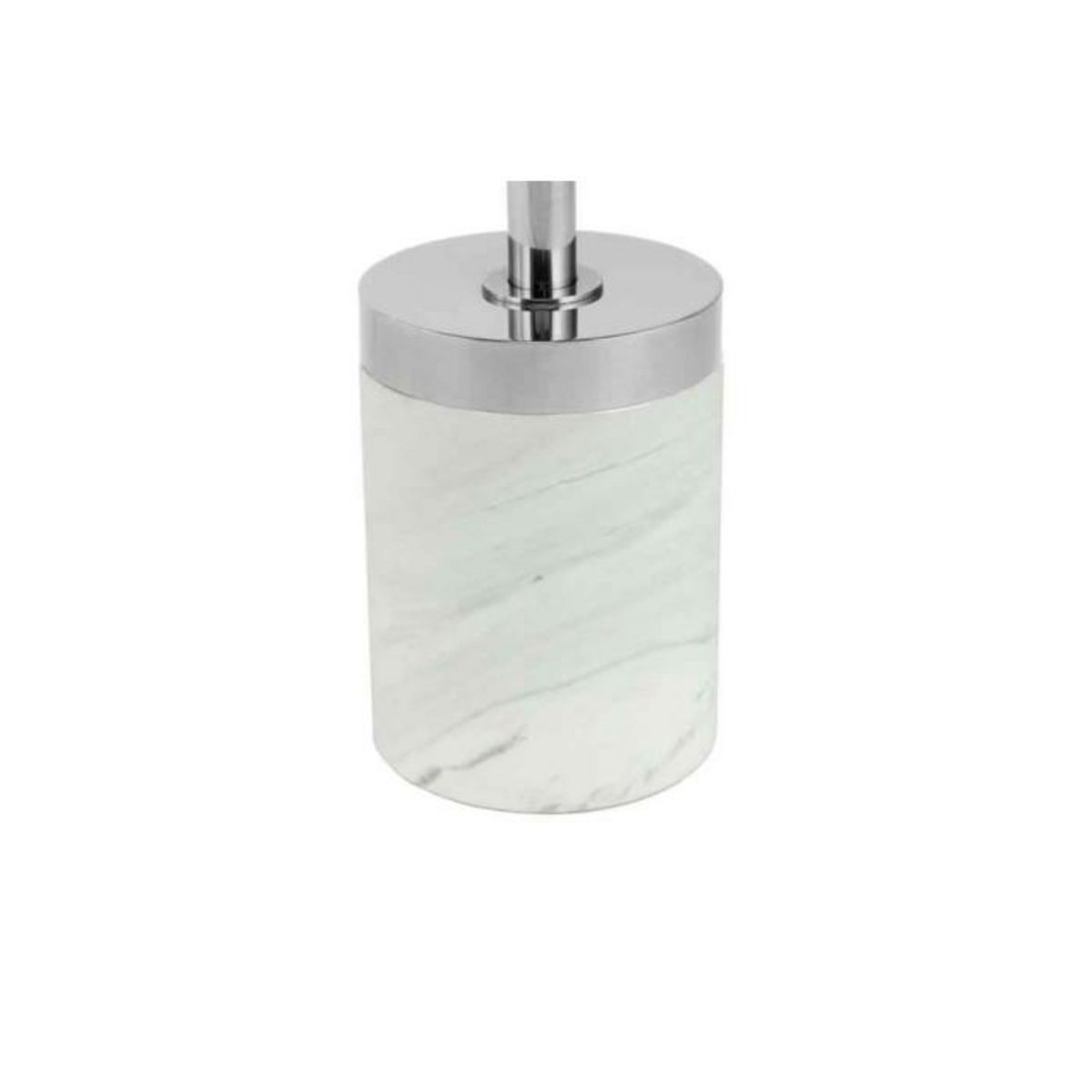 Paris Prix Table d'Appoint en Marbre  Lana  53cm Argent & Blanc