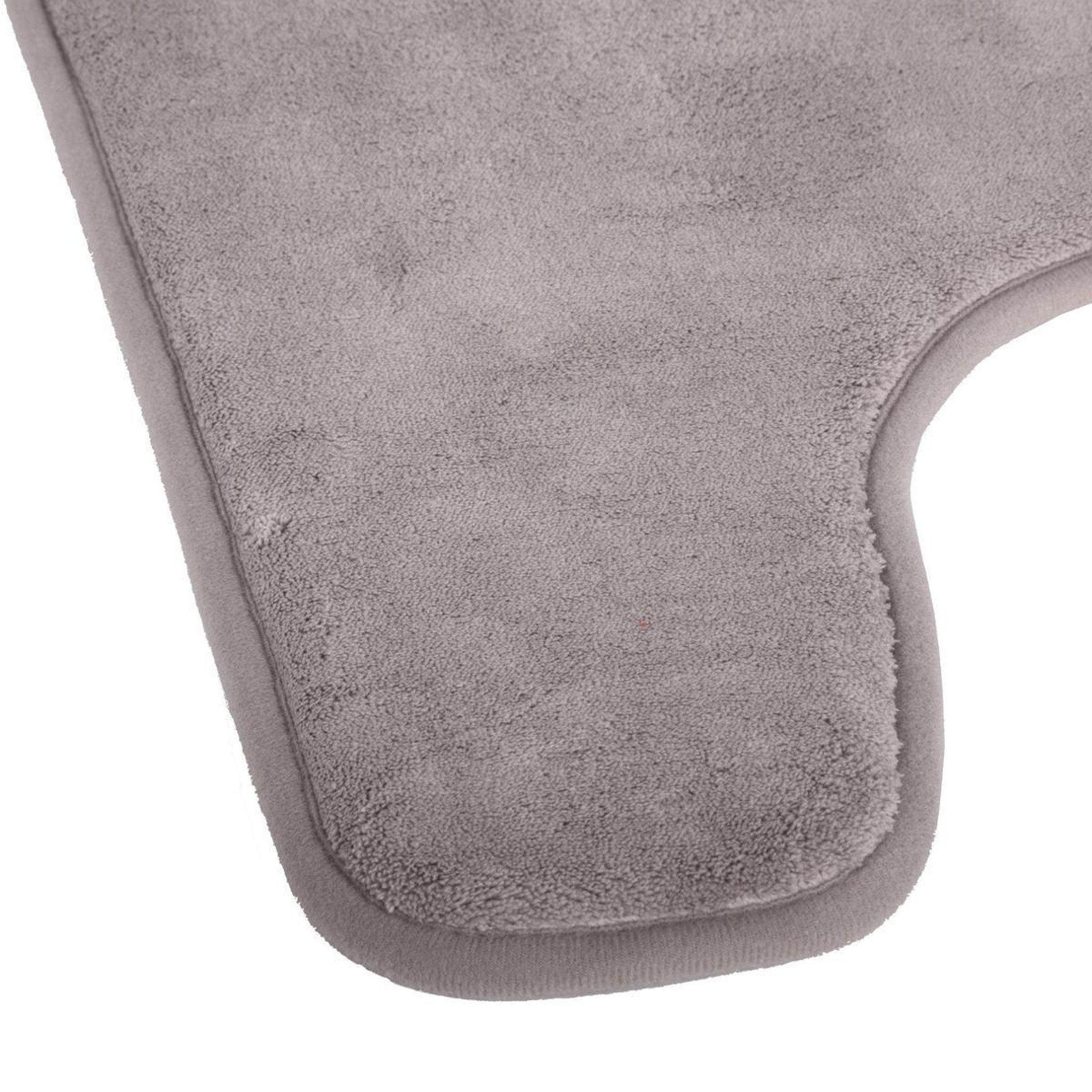 Voir la diapositive 2 : FIVE Tapis Contour WC  Mémoire  48x48cm Taupe