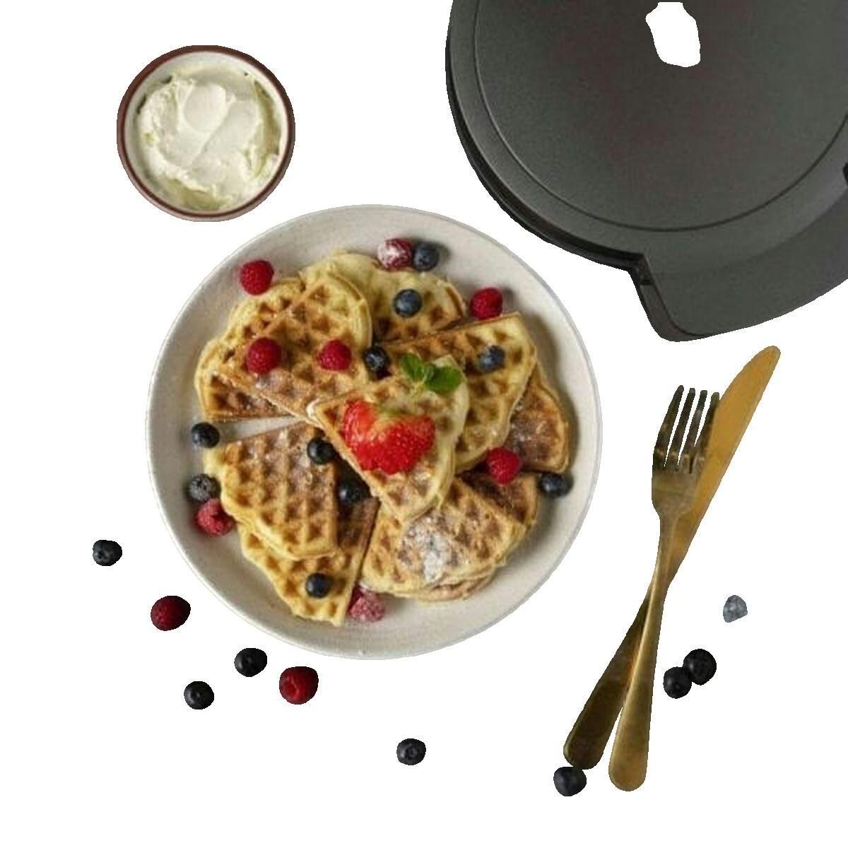 PRINCESS Gaufrier Princess Deluxe Argenté et Noir