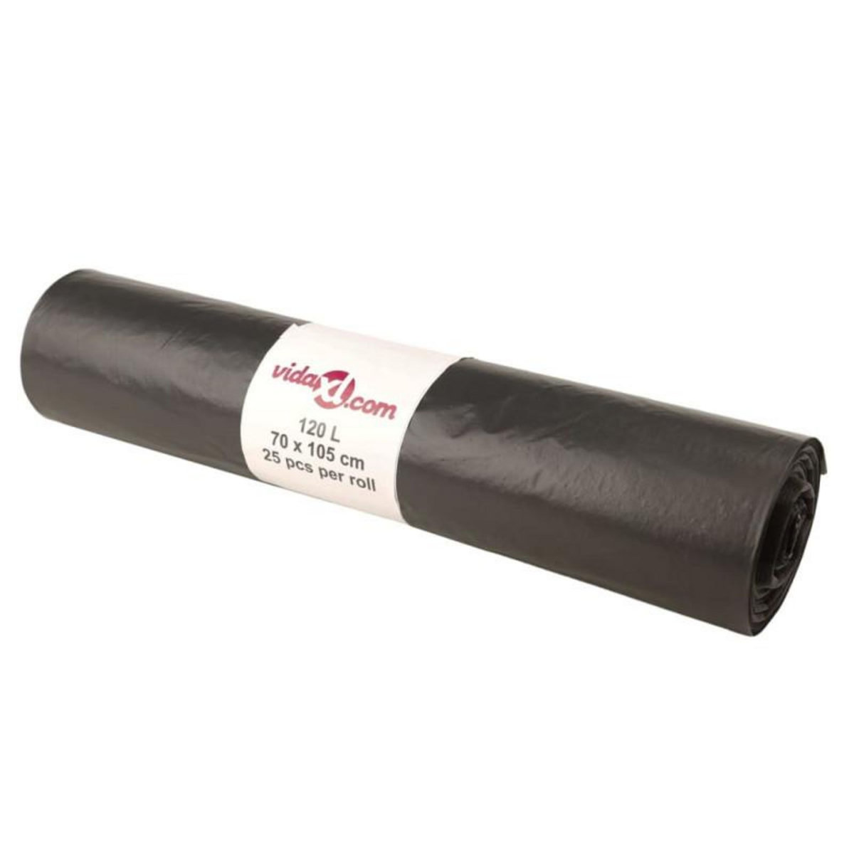 VIDAXL Sacs poubelles 250 pcs noir 120 L