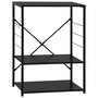 Voir la diapositive 2 : VIDAXL Armoire à four à micro ondes Noir 60x39,6x79,5 cm