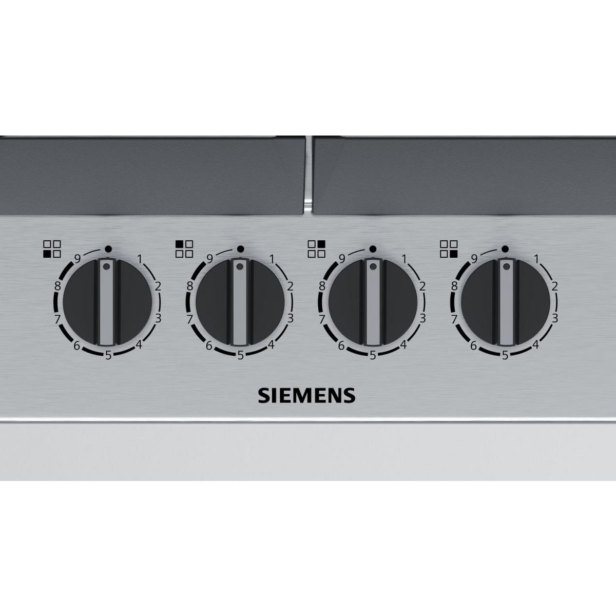 Siemens Table de cuisson à gaz 90cm 4 feux inox - ec6a5hb90