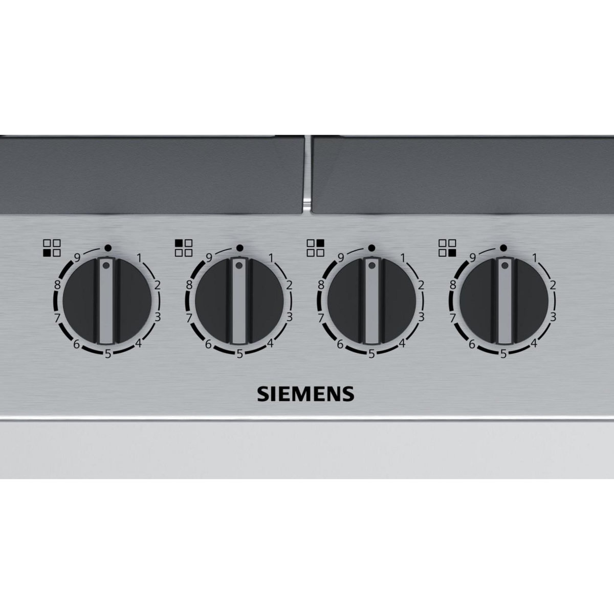 Siemens Table de cuisson à gaz 90cm 4 feux inox - ec6a5hb90