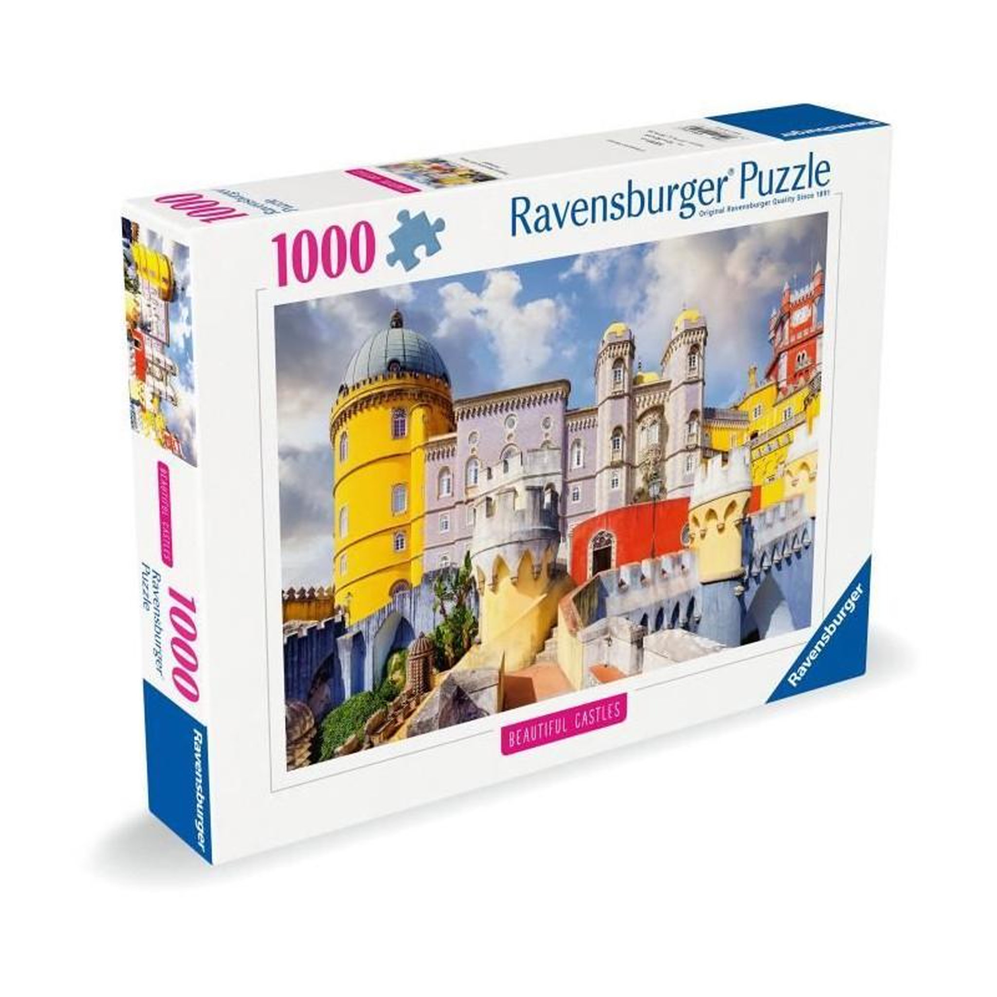 Voir la diapositive 4 : RAVENSBURGER Puzzle 1000 pièces Palais national de Pena Portugal – Ravensburger