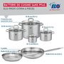 Voir la diapositive 2 : ELO Ensemble de 2 Poêles de cuisson 28 et 32 cm et 4 faitouts 12, 16, 20 et 26 cm Elo Profi Citrin