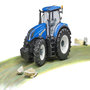 Voir la diapositive 6 : BRUDER BRU Tracteur New Holland T7.315