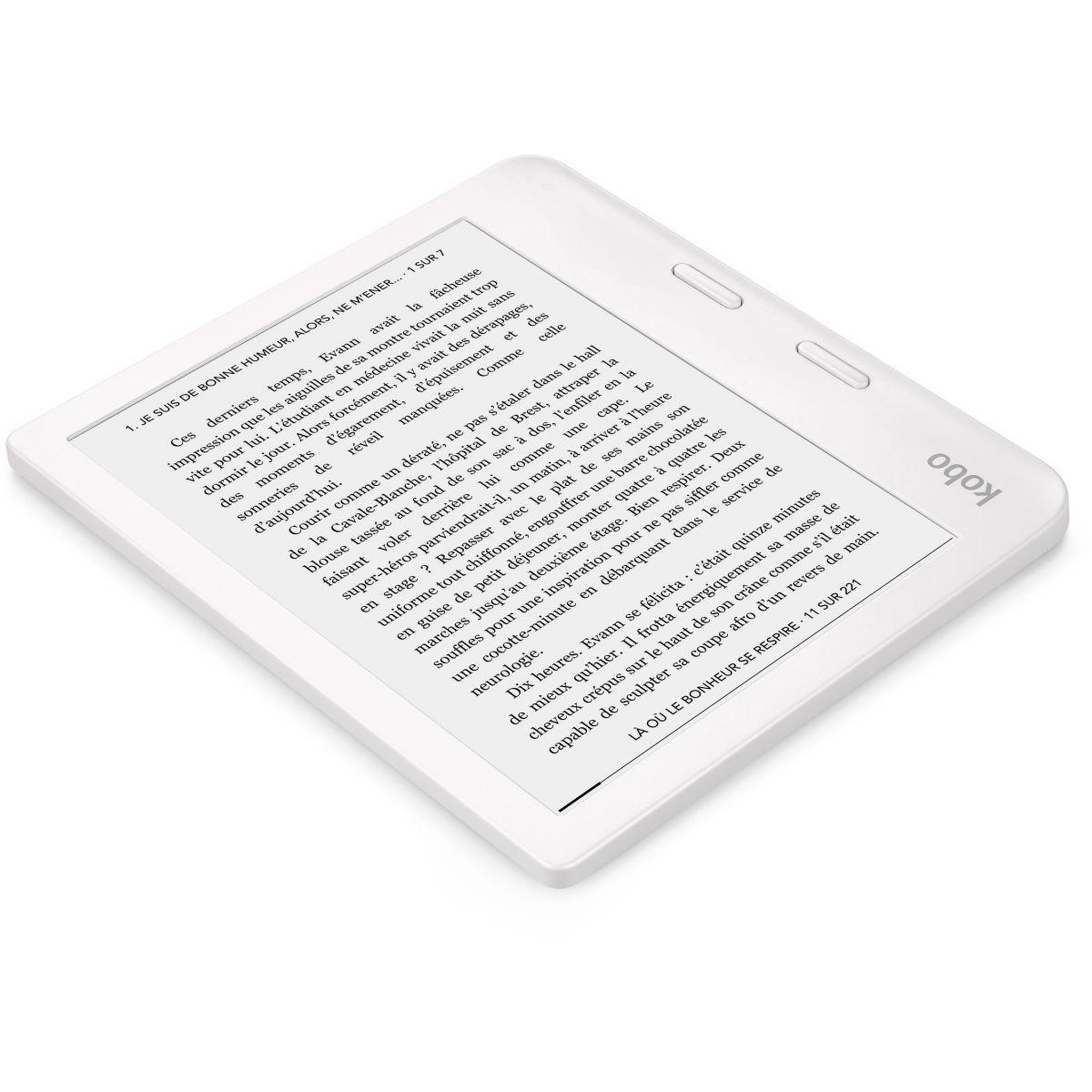 Voir la diapositive 2 : kobo Liseuse eBook Libra 2 - Blanche 7'' BT 32Go