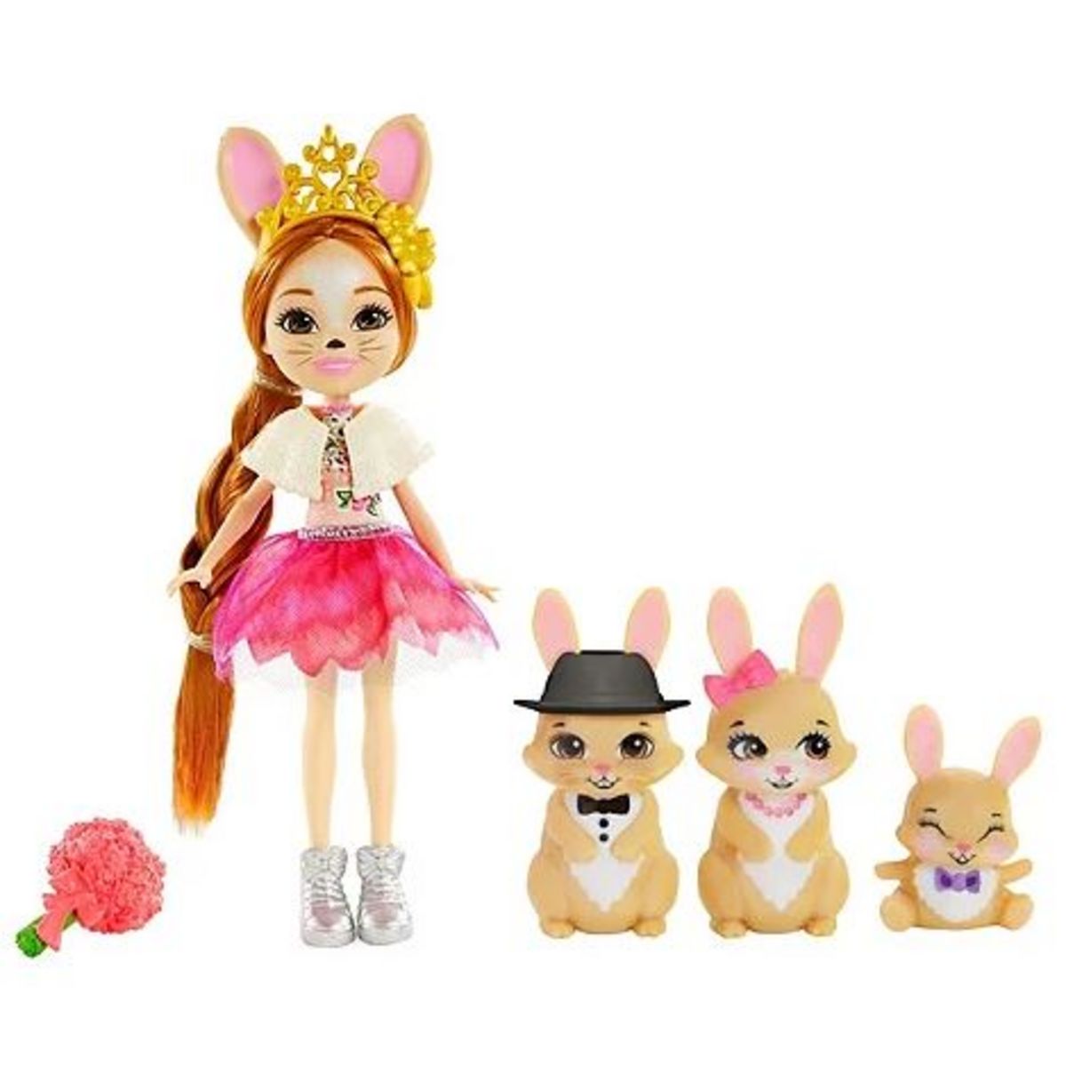 MATTEL Enchantimals famille animaux - Famille Brystal lapin
