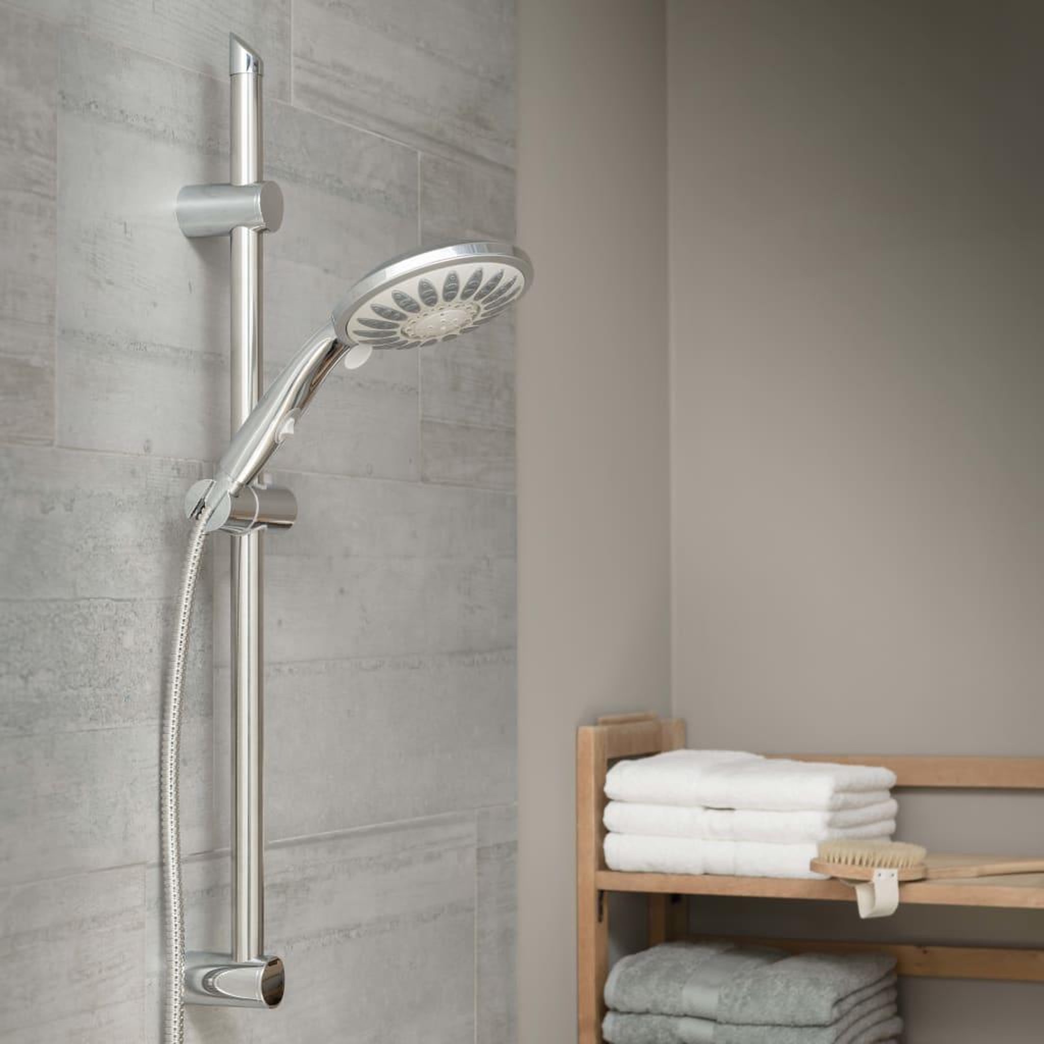 Voir la diapositive 2 : SCHUTTE SCHÜTTE Ensemble de barre de douche FLORENZ chrome