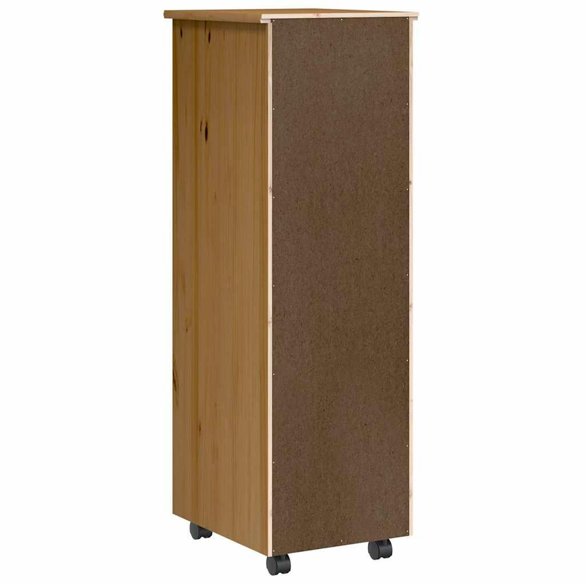 Voir la diapositive 5 : VIDAXL Armoire roulante avec tiroirs MOSS bois de pin marron miel