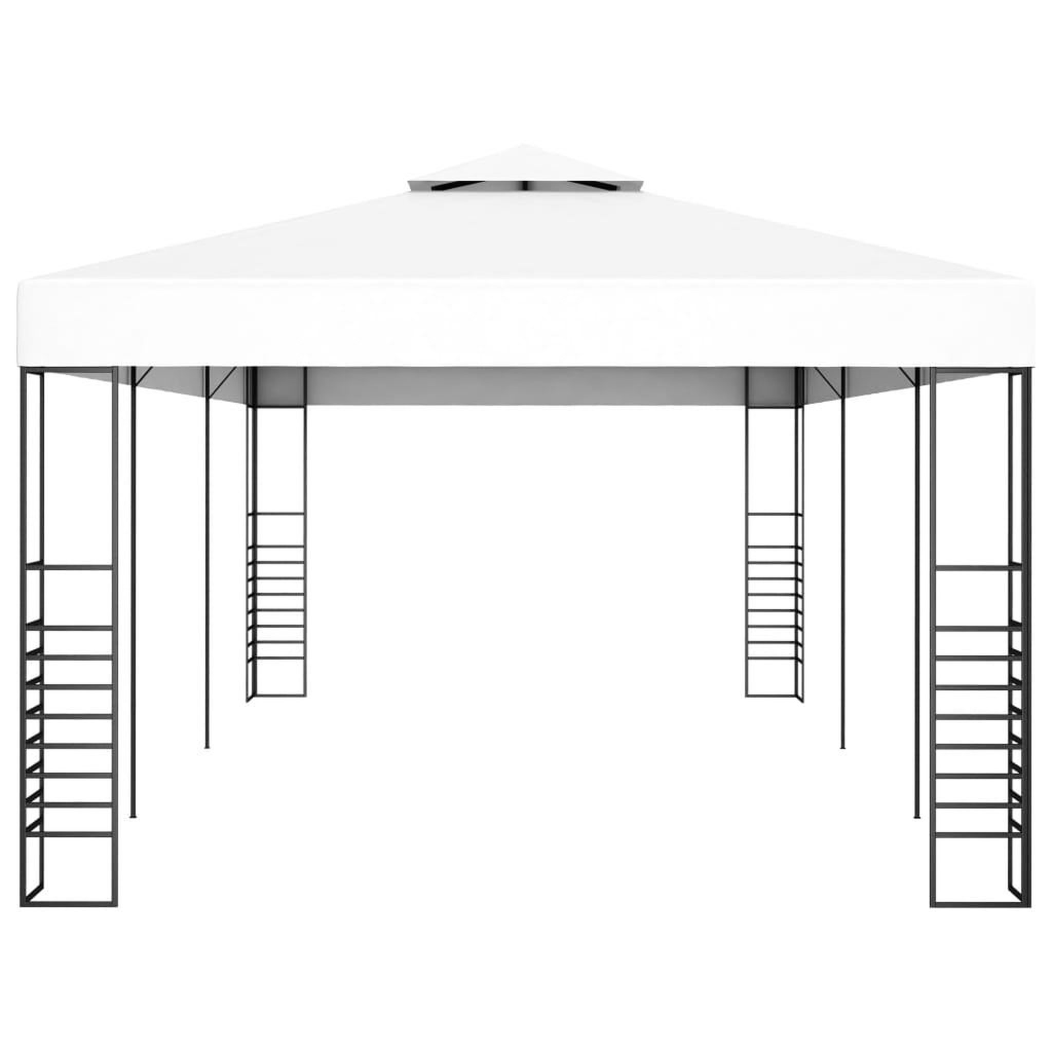 Voir la diapositive 3 : VIDAXL Tonnelle de jardin 6 x 3 m Blanc
