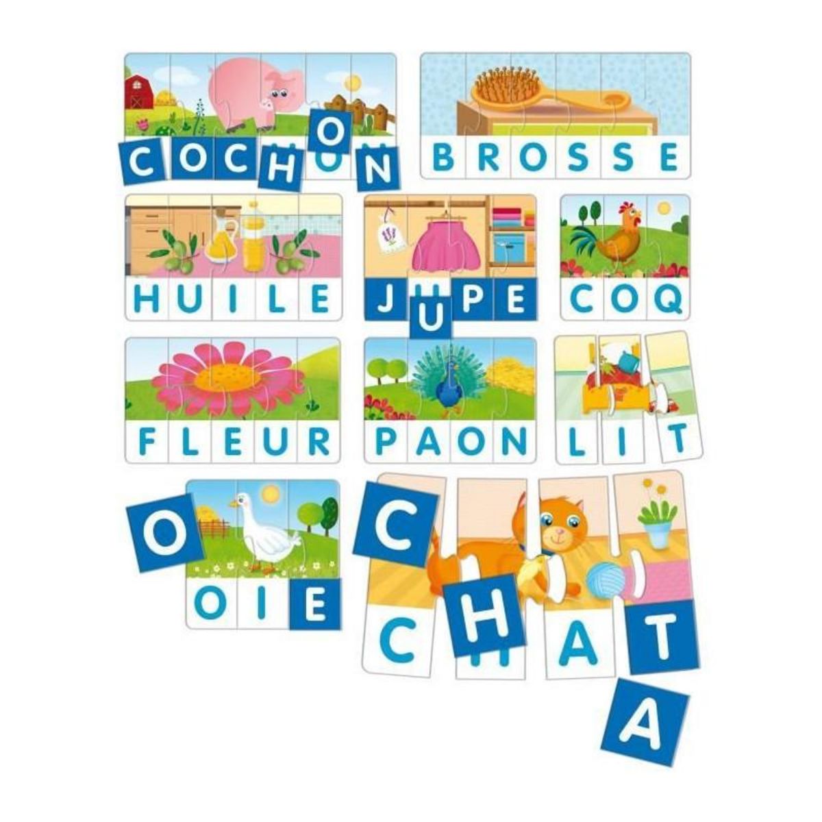 LISCIANI GIOCHI Lettres et Mots - Carotina - Apprendre a lire et a écrire simplement - LISCIANI