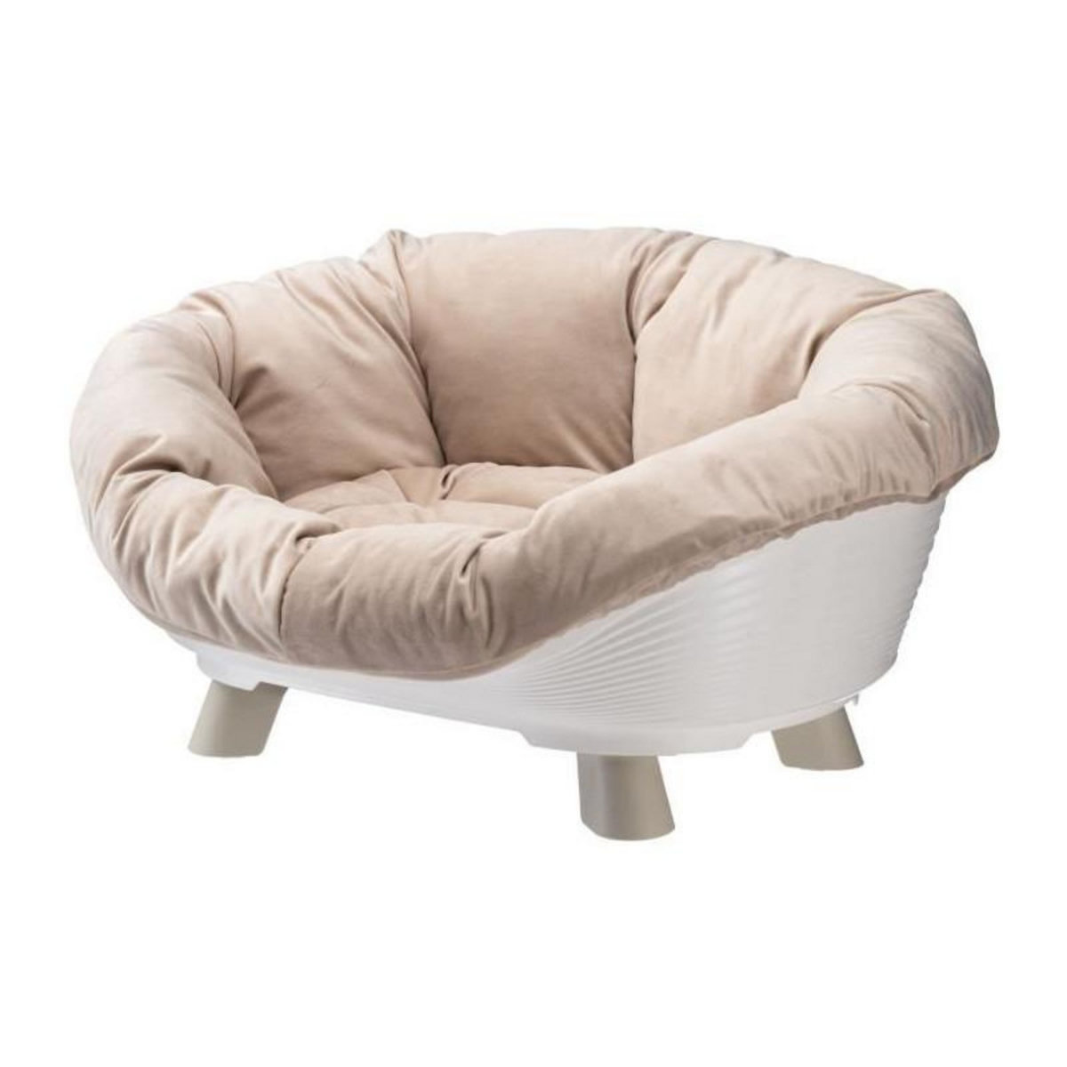 Ferplast Corbeille - FERPLAST - SOFA THRONE 4 - Avec coussin - Blanc