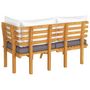 Voir la diapositive 5 : VIDAXL Salon de jardin 2 pcs avec coussins Bois d'acacia solide