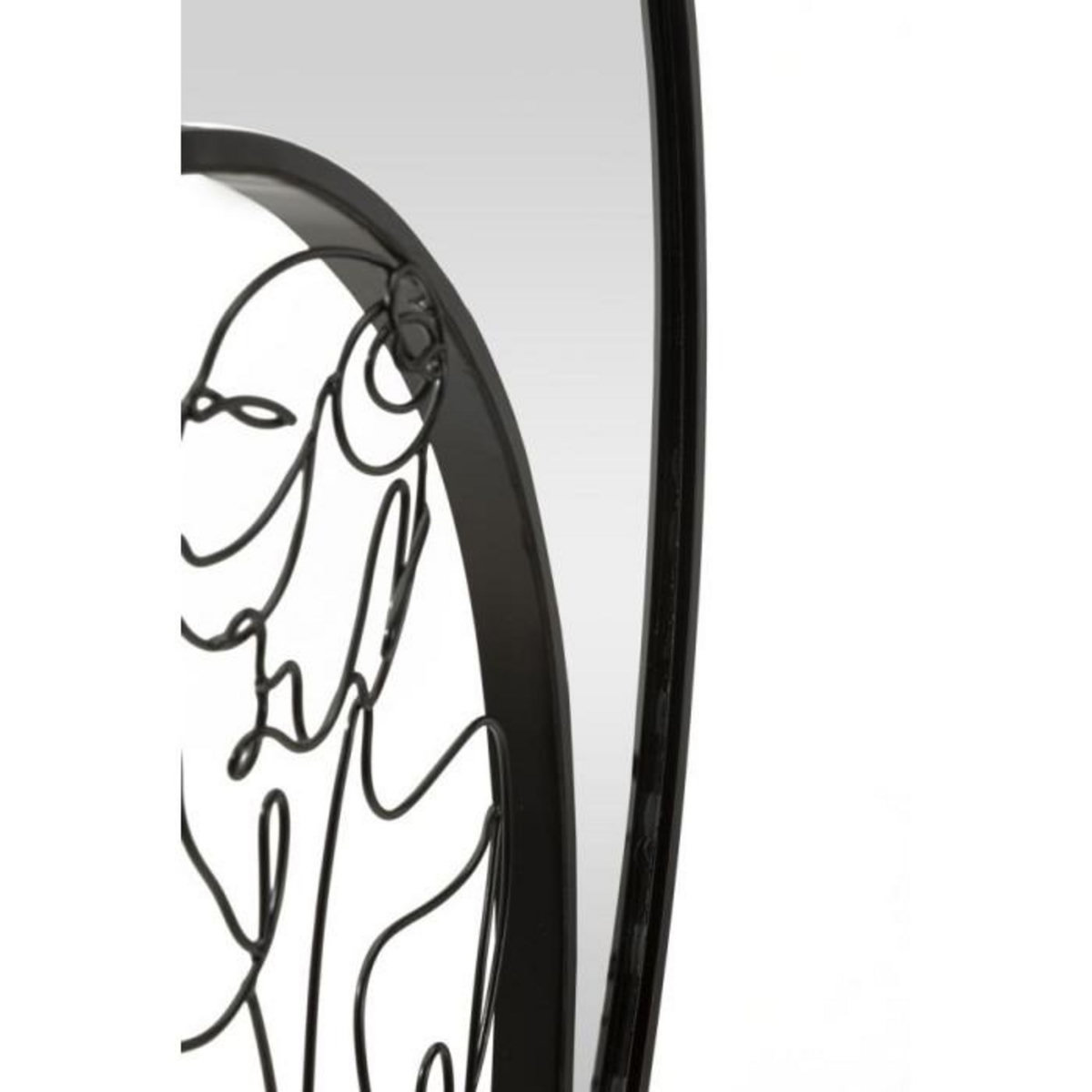 Paris Prix Miroir Mural Design  Nudity  70cm Noir