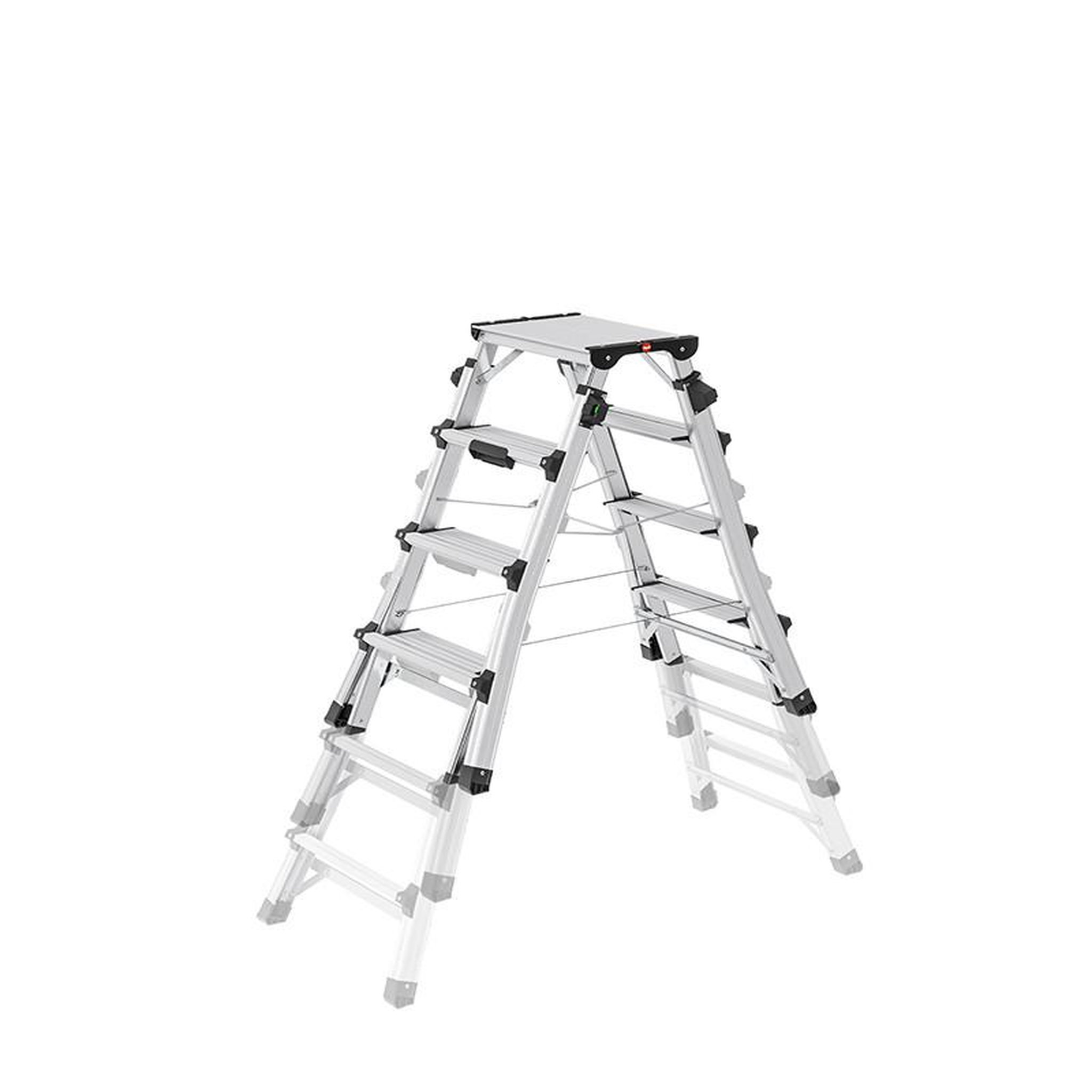 HAILO Escabeau double accès professionnel télescopique 2x6 marches HAILO D100