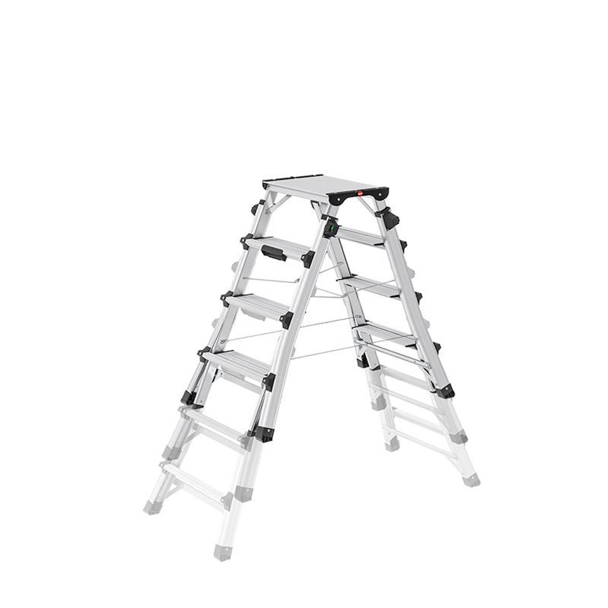 HAILO Escabeau double accès professionnel télescopique 2x6 marches HAILO D100