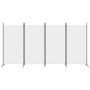 Voir la diapositive 3 : VIDAXL Cloison de separation 4 panneaux Blanc 346x180 cm Tissu
