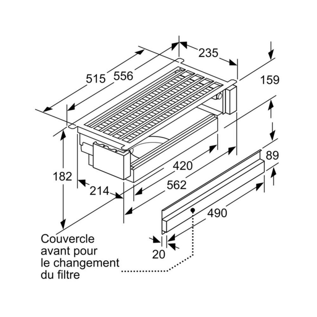 Neff Kit de recyclage pour hotte - Z51ITD1X1