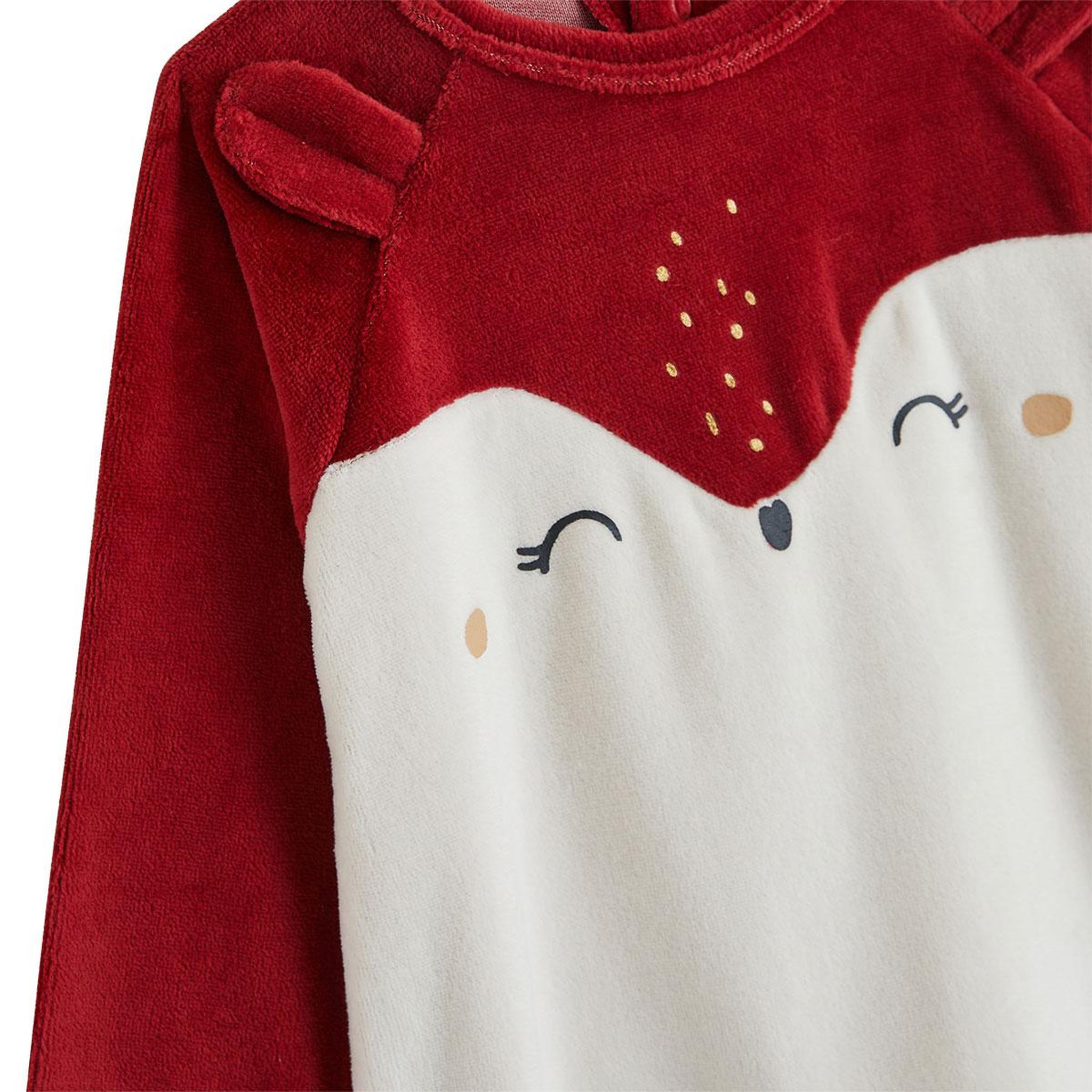 Voir la diapositive 3 : PETIT BEGUIN Pyjama enfant 2 pièces en velours Grace