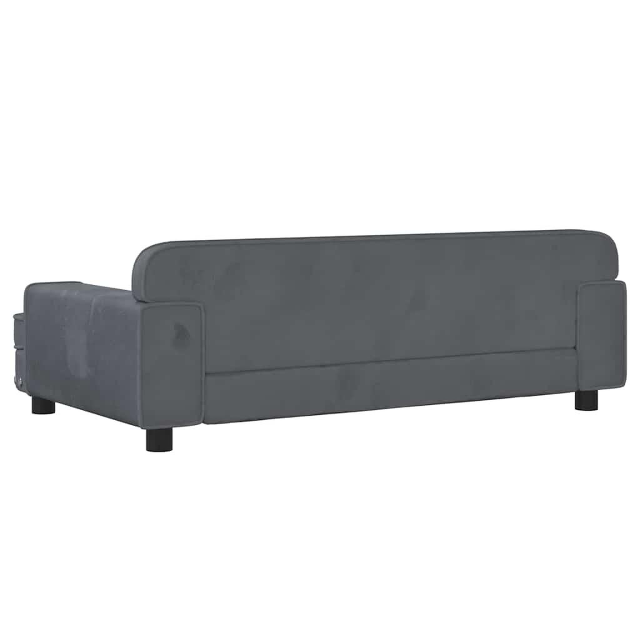 Voir la diapositive 5 : VIDAXL Lit pour chien gris fonce 90x53x30 cm velours