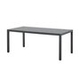 Voir la diapositive 3 : MARKET24 Ensemble repas de jardin : Table 180 cm + 8 chaises - Structure aluminium - Plateau verre trempé - Gris