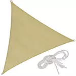 tectake Voile d'ombrage triangulaire, beige color_beige
