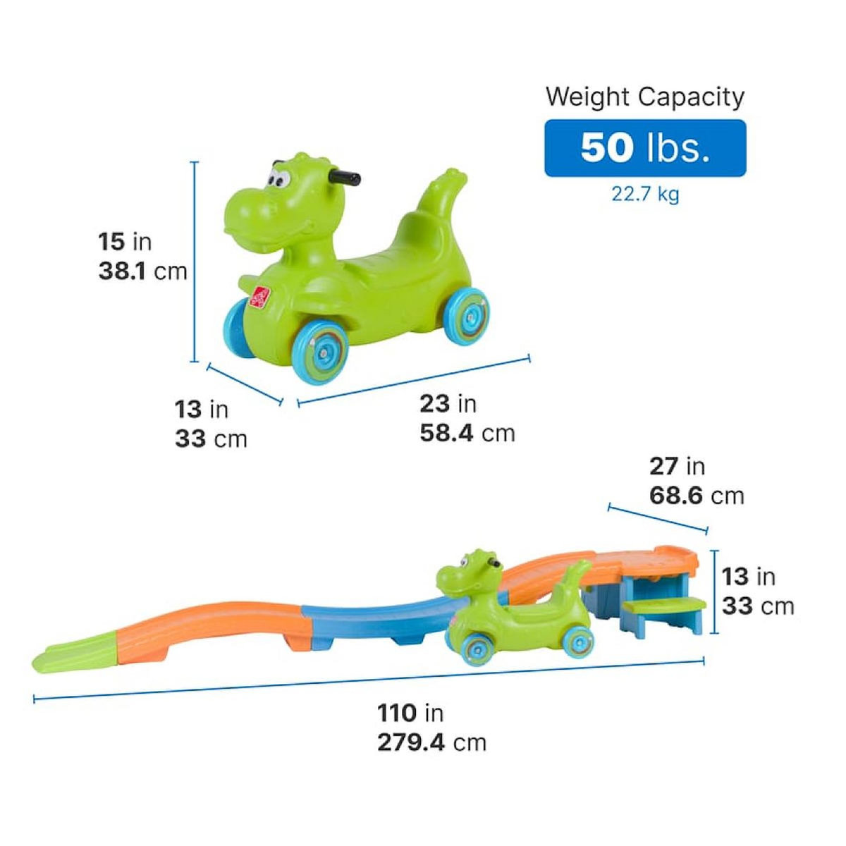 Step 2 Montagnes russes Dino Dash haut-bas