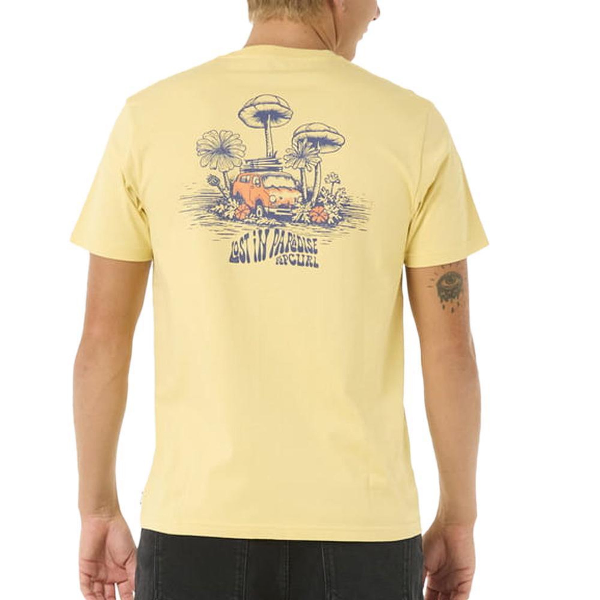 Voir la diapositive 2 : Rip Curl T-Shirt Jaune Homme Rip Curl Keep Trucking