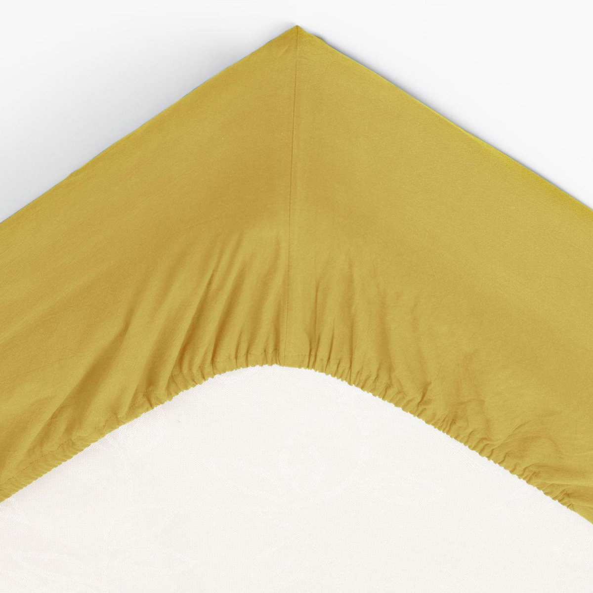 ATMOSPHERA Drap Housse bonnet 27 cm 100% Coton lavé