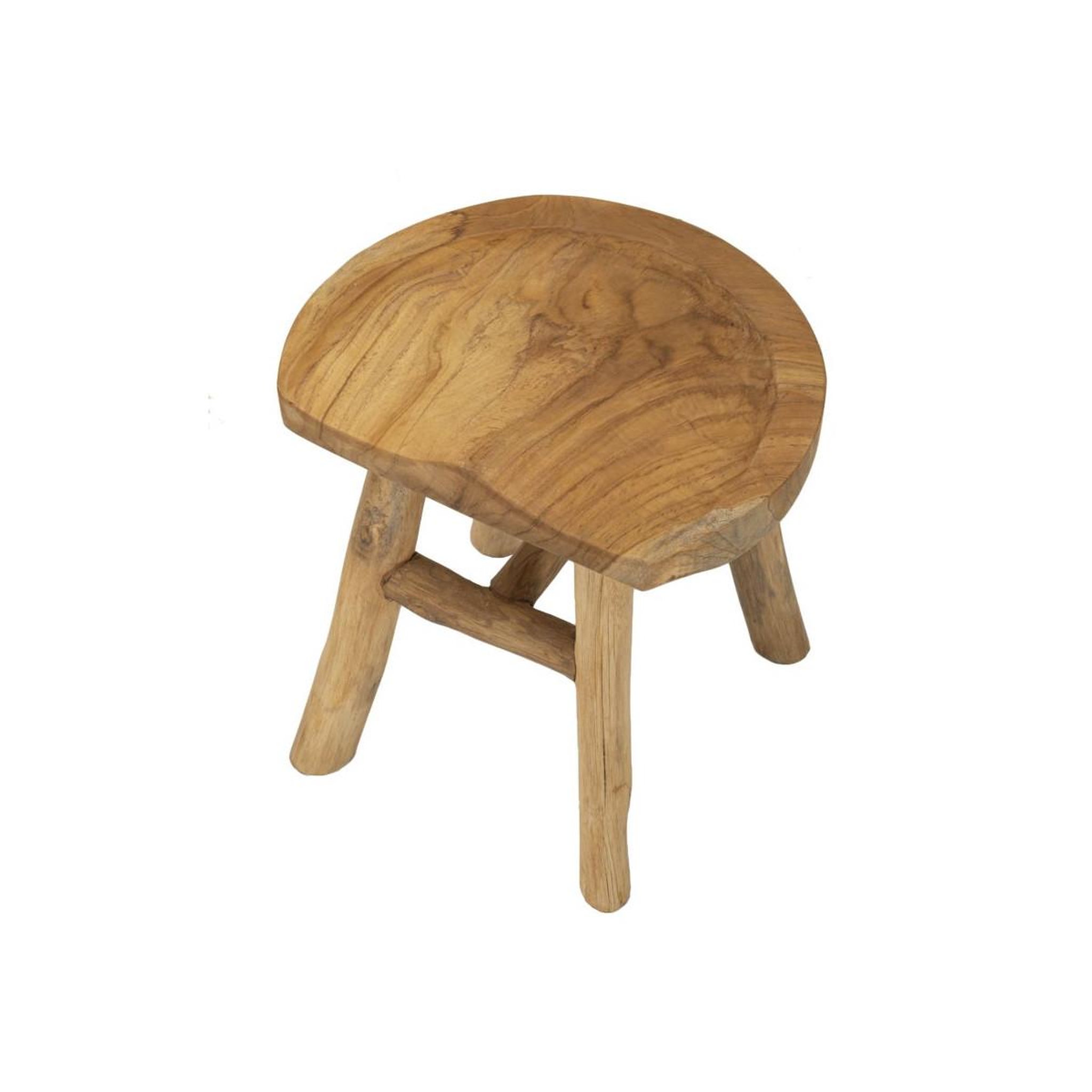 Voir la diapositive 3 : Paris Prix Tabouret en bois  selle  42cm naturel