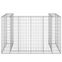 Voir la diapositive 3 : VIDAXL Mur en gabion pour poubelles Acier galvanise 180x100x110 cm
