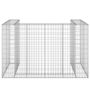 Voir la diapositive 3 : VIDAXL Mur en gabion pour poubelles Acier galvanise 180x100x110 cm