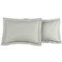 Voir la diapositive 1 : Sensei Maison Lot de 2 taies d'oreiller en percale de coton SOFT PERCALE