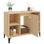 Voir la diapositive 5 : VIDAXL Meuble d'evier chene sonoma 80x33x60 cm bois d'ingenierie