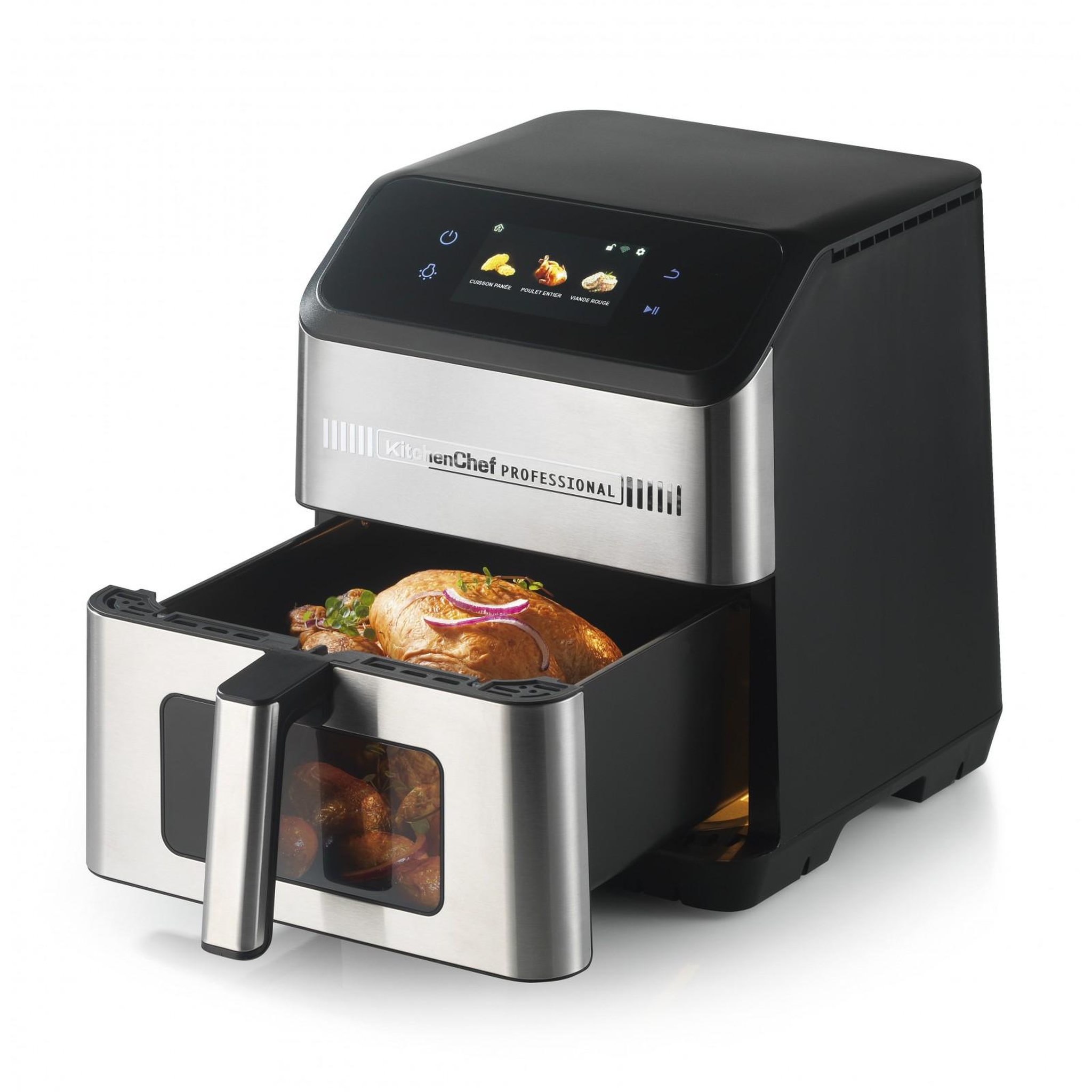 Voir la diapositive 2 : Kitchen chef Friteuse air fryer 7l connectée +220 recettes incluses - wifry-chef