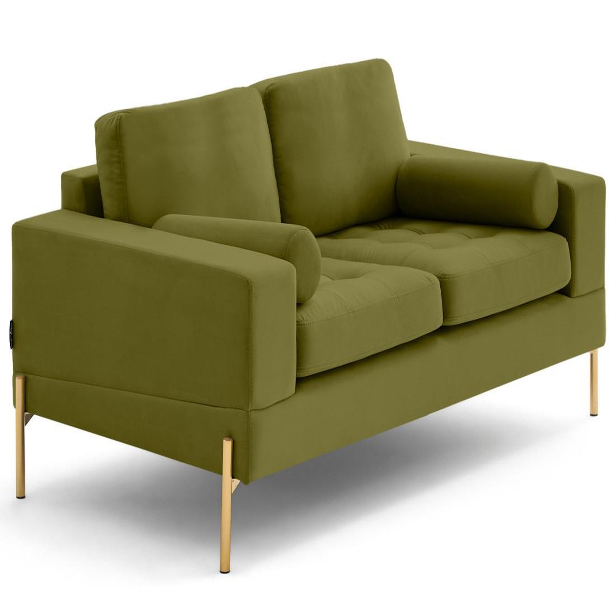 Voir la diapositive 4 : LISA DESIGN Isaure - canapé droit 2 places en velours