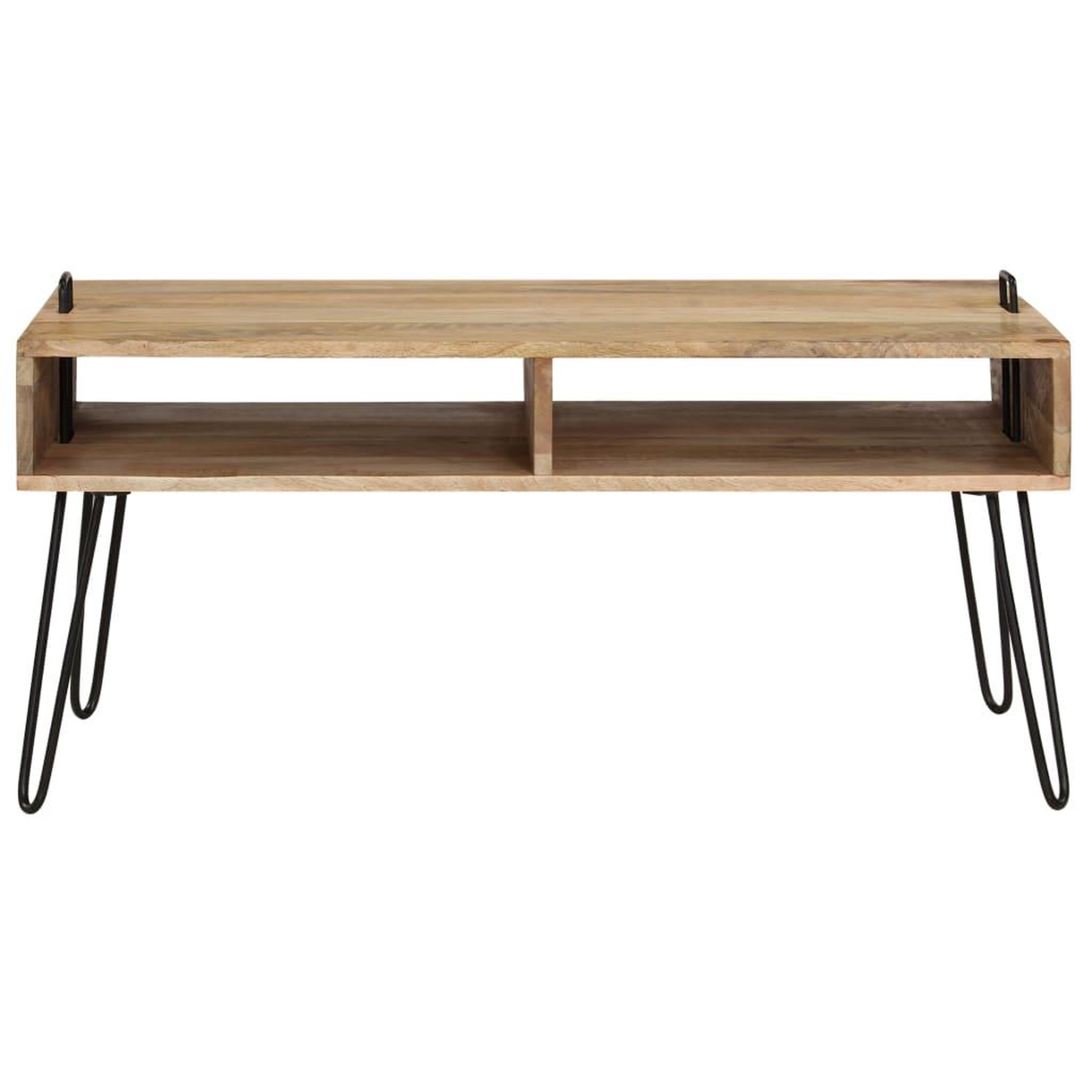 Voir la diapositive 4 : VIDAXL Table basse bois de manguier massif 100x60x45 cm
