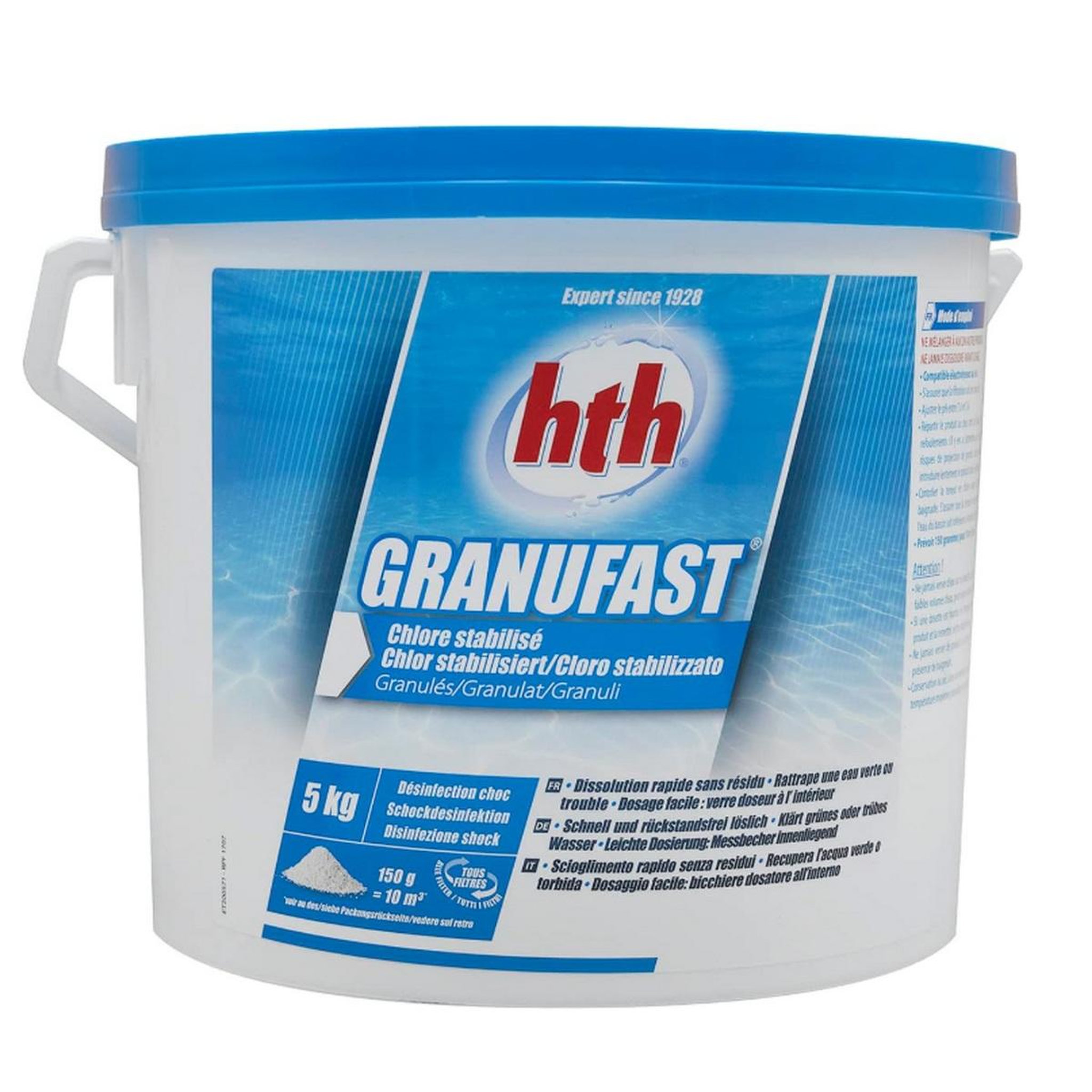 Voir la diapositive 3 : HTH Chlore choc stabilisé 5kg - C800654H1