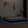 Voir la diapositive 4 : VIDAXL Cadre de lit avec lumieres LED sans matelas noir 150x200 cm