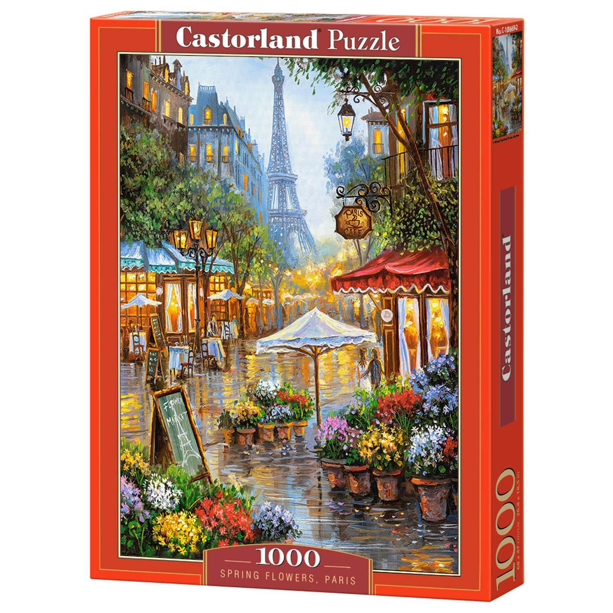 Voir la diapositive 2 : Castorland Puzzle 1000 pièces : Marché aux fleurs à Paris