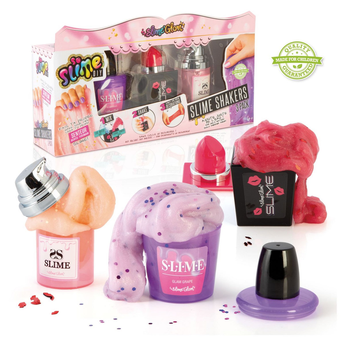 CANAL TOYS 3 packs de Slime Glam