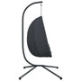Voir la diapositive 5 : VIDAXL Chaise suspendue en forme d'œuf avec support anthracite