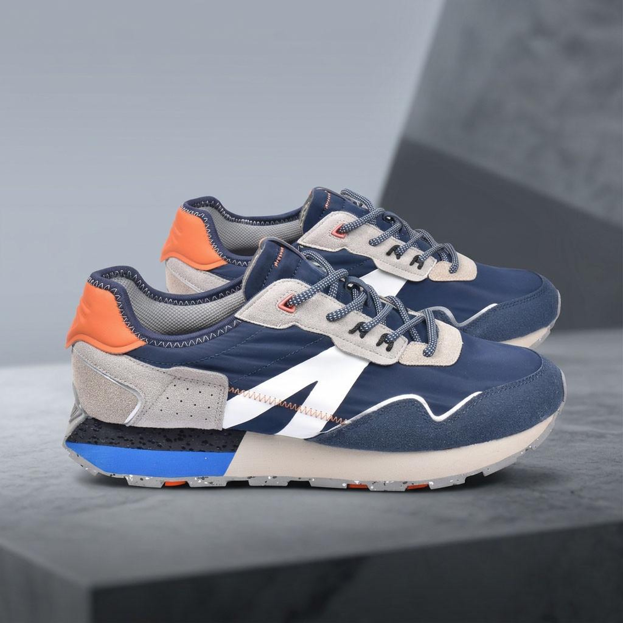 Voir la diapositive 3 : OZABI OZABI Basket homme mode running retro confortable