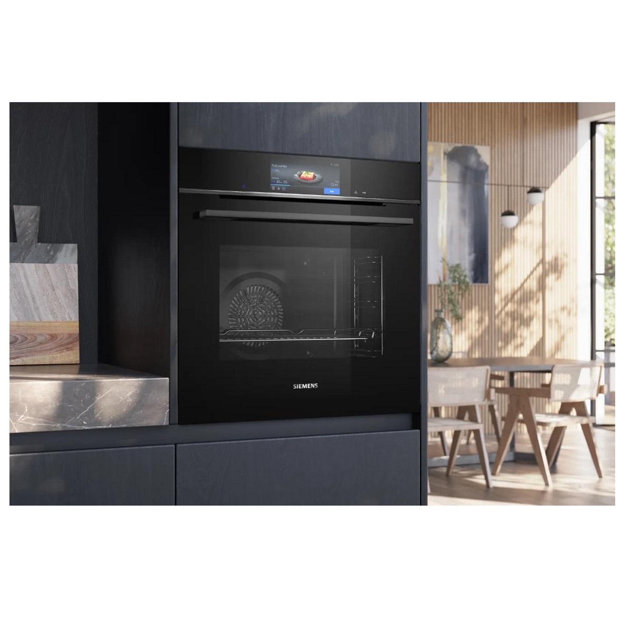 Voir la diapositive 4 : Siemens Four intégrable multifonction 71l 60cm a+ pyrolyse noir - hb778g3b1