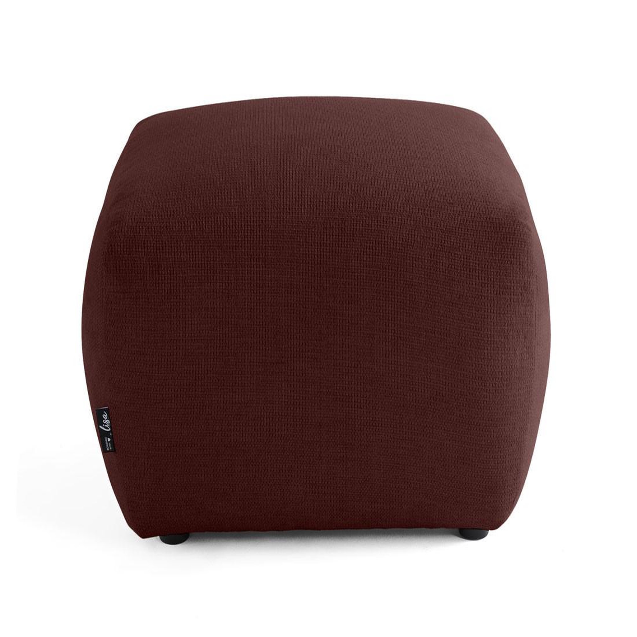 Voir la diapositive 3 : BEST MOBILIER Sorrente - pouf - en tissu texturé