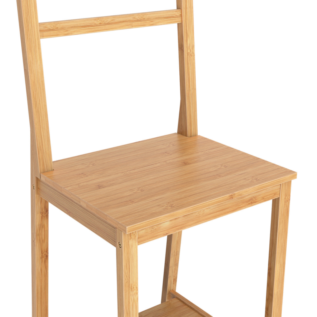 ID MARKET Chaise porte-serviettes 4 niveaux LANA en bambou