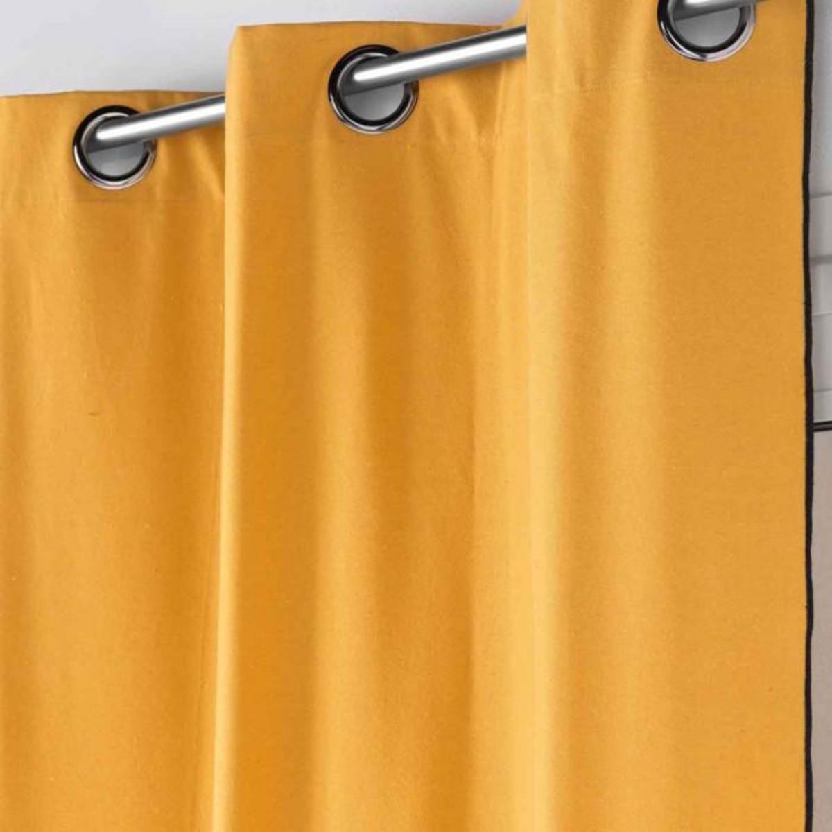 Paris Prix Rideau à Œillets  Mistraline  140x240cm Moutarde