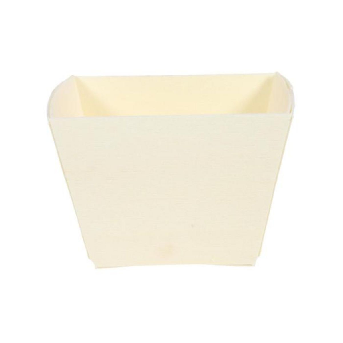 Paris Prix Lot de 6 Barquettes Carton  Snacking  7cm Naturel